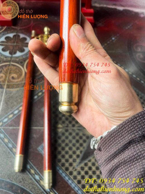 Gậy Tích Trượng Thân Gỗ Hương Đỏ