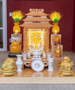 Tổng Hợp Bàn Thờ Thần Tài Đẹp Cao Cấp