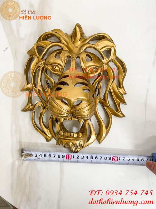 Đầu Sư Tử Bằng Nhựa Gắn Tường Dài 29cm