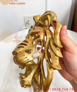 Đầu Sư Tử Bằng Nhựa Gắn Tường Dài 29cm