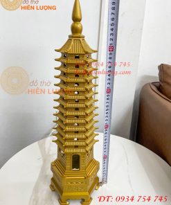 Tháp Văn Xương Cao 50cm 13 Tầng Bằng Đồng Phong Thủy