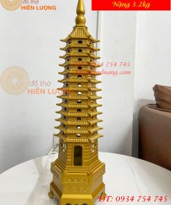 Tháp Văn Xương Cao 50cm 13 Tầng Bằng Đồng Phong Thủy