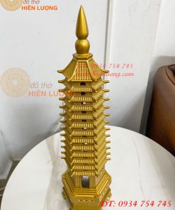 Tháp Văn Xương Cao 50cm 13 Tầng Bằng Đồng Phong Thủy
