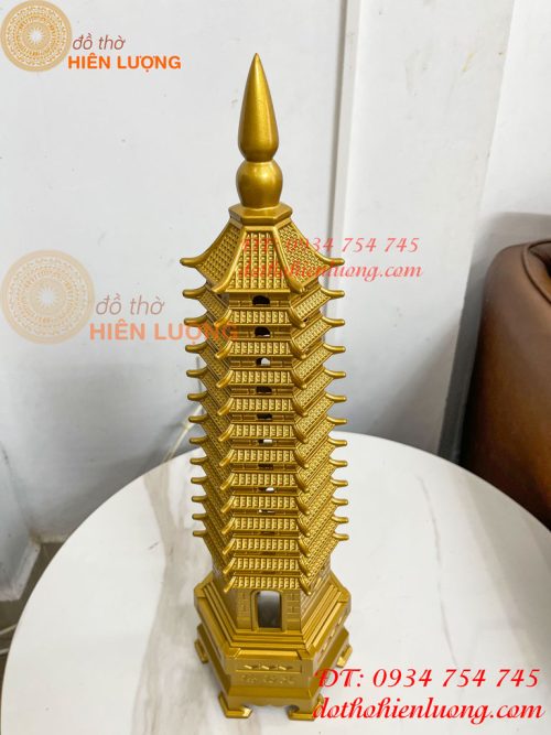 Tháp Văn Xương Cao 50cm 13 Tầng Bằng Đồng Phong Thủy