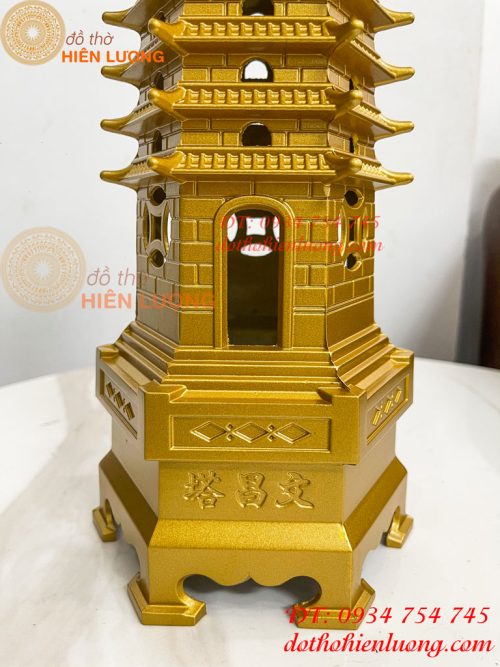 Tháp Văn Xương Cao 50cm 13 Tầng Bằng Đồng Phong Thủy