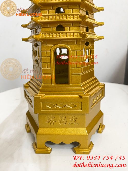 Tháp Văn Xương Cao 50cm 13 Tầng Bằng Đồng Phong Thủy