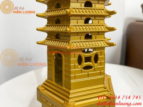 Tháp Văn Xương Cao 50cm 13 Tầng Bằng Đồng Phong Thủy