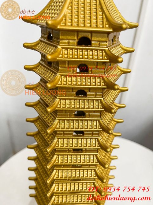 Tháp Văn Xương Cao 50cm 13 Tầng Bằng Đồng Phong Thủy