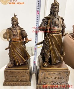 Tượng Trần Quốc Tuấn Mặc Áo Giáp Bằng Đồng Hun