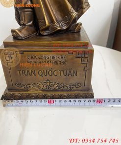 Tượng Trần Quốc Tuấn Mặc Áo Giáp Bằng Đồng Hun