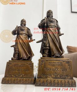 Tượng Trần Quốc Tuấn Mặc Áo Giáp Bằng Đồng Hun