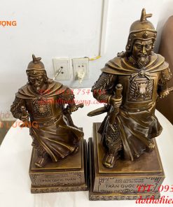Tượng Trần Quốc Tuấn Mặc Áo Giáp Bằng Đồng Hun