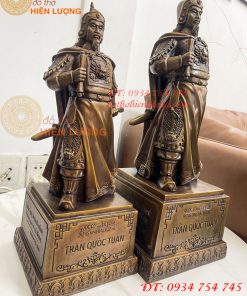 Tượng Trần Quốc Tuấn Mặc Áo Giáp Bằng Đồng Hun