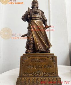 Tượng Trần Quốc Tuấn Mặc Áo Giáp Bằng Đồng Hun