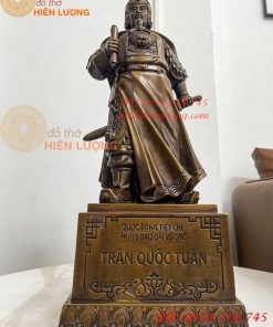 Tượng Trần Quốc Tuấn Mặc Áo Giáp Bằng Đồng Hun