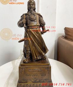 Tượng Trần Quốc Tuấn Mặc Áo Giáp Bằng Đồng Hun