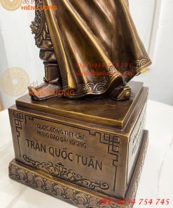 Tượng Trần Quốc Tuấn Mặc Áo Giáp Bằng Đồng Hun