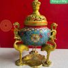 Lư Xông Trầm Bằng Đồng Pháp Lam