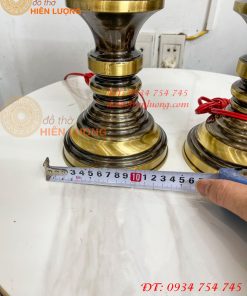 Đôi Đèn Đồng Quả Dứa Cao 45cm Màu Highligt