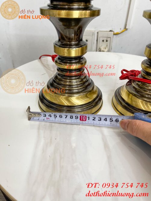 Đôi Đèn Đồng Quả Dứa Cao 45cm Màu Highligt