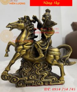 Tượng Mã Phong Hầu Cao 17cm Bằng Đồng Phong Thủy