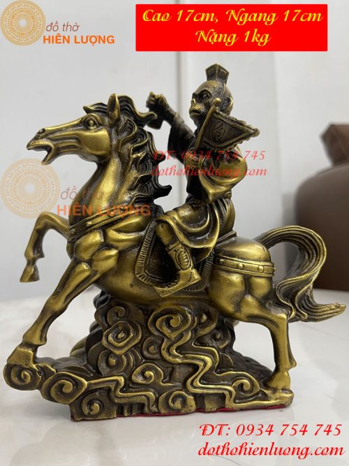 Tượng Mã Phong Hầu Cao 17cm Bằng Đồng Phong Thủy