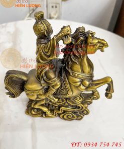Tượng Mã Phong Hầu Cao 17cm Bằng Đồng Phong Thủy