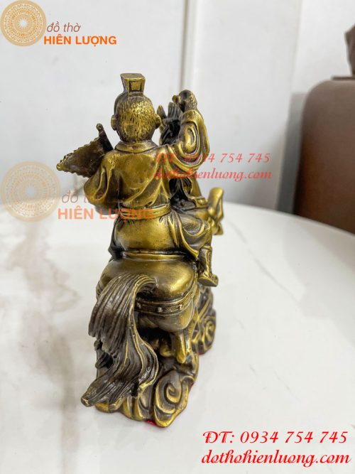 Tượng Mã Phong Hầu Cao 17cm Bằng Đồng Phong Thủy