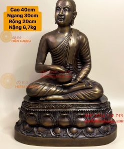 Tượng Phật Thái Thánh Tăng Sivaly Bằng Đồng Cao 40cm