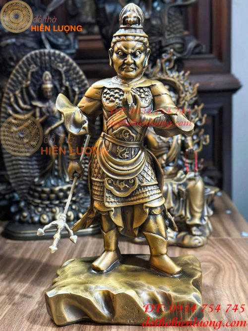 Thập Nhị Dược Xoa Thần Tướng Bằng Đồng Cao 30cm