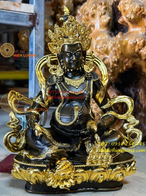 Tượng Phật Hoàng Thần Tài Bằng Đồng Cao 31cm Mật Tông