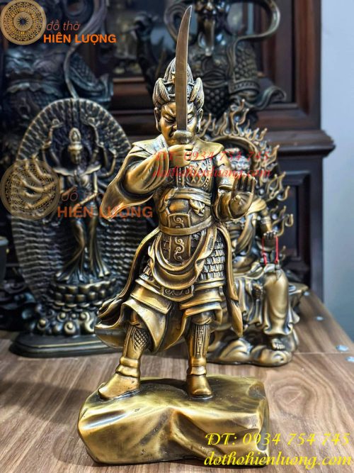 Thập Nhị Dược Xoa Thần Tướng Bằng Đồng Cao 30cm