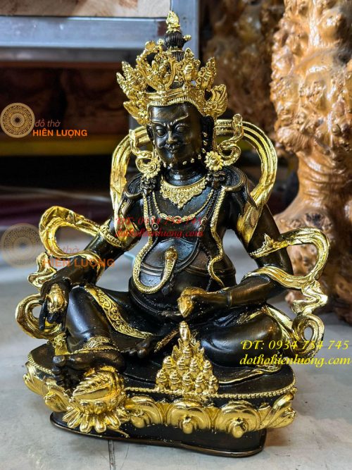 Tượng Phật Hoàng Thần Tài Bằng Đồng Cao 31cm Mật Tông