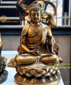 Bộ 7 Tượng Phật Dược Sư Bằng Đồng Cao 25cm