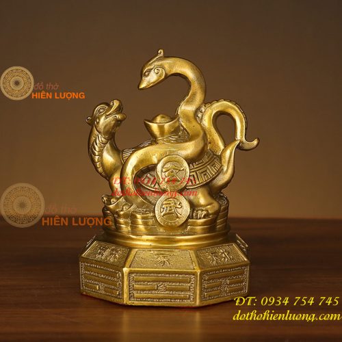 Bộ Tượng Long Lân Quy Phụng Bằng Đồng