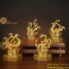 Bộ Tượng Long Lân Quy Phụng Bằng Đồng