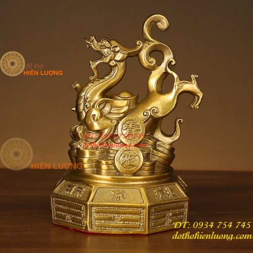 Bộ Tượng Long Lân Quy Phụng Bằng Đồng