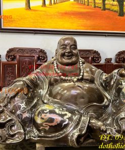 Tượng Phật Di Lặc Khảm Ngũ Sắc
