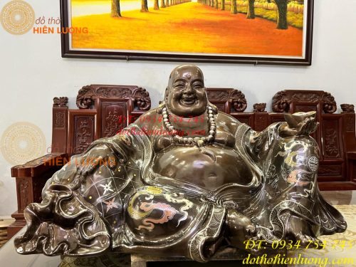 Tượng Phật Di Lặc Khảm Ngũ Sắc