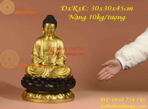 Tượng Phật Adida Bằng Đồng Cao 45cm