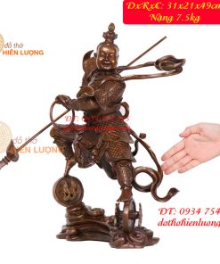 Tượng Natra Bằng Đồng Cao 49cm Màu Hun