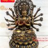 Tượng Bồ Tát Chuẩn Đề Bằng Đồng Cao 38cm