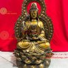 Tượng Phật Quan Âm Hào Quang Cao 42cm Bằng Đồng