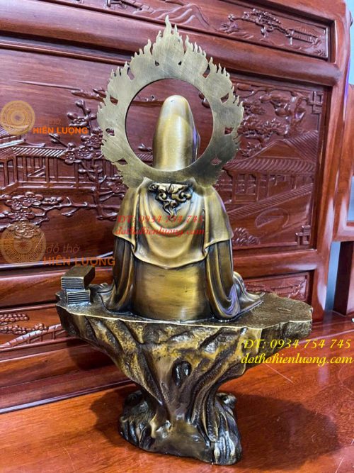 Tượng Quan Âm Vi Tiếu Bằng Đồng Cao 45cm