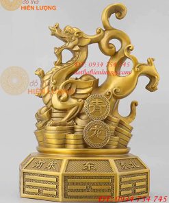 Bộ Tượng Long Lân Quy Phụng Bằng Đồng