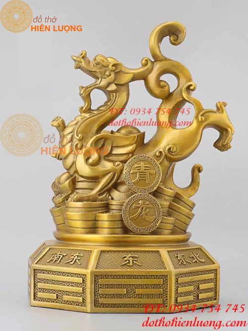 Bộ Tượng Long Lân Quy Phụng Bằng Đồng