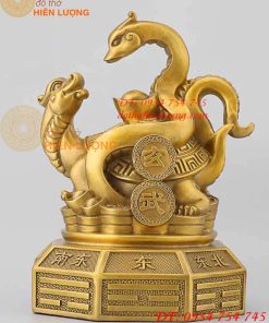 Bộ Tượng Long Lân Quy Phụng Bằng Đồng