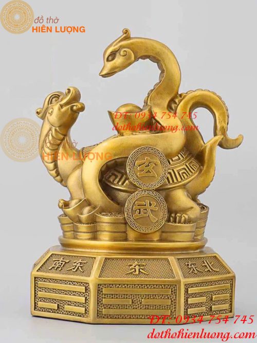 Bộ Tượng Long Lân Quy Phụng Bằng Đồng