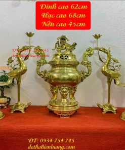 Bộ Ngũ Sự Đỉnh Cattut Cao 62cm Nặng 42kg
