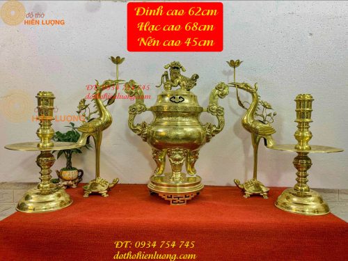Bộ Ngũ Sự Đỉnh Cattut Cao 62cm Nặng 42kg